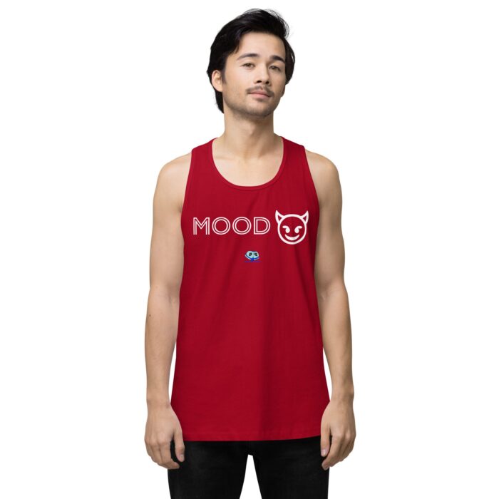 Men’s premium tank top - Mood Horny Devil Emoji - Image 11
