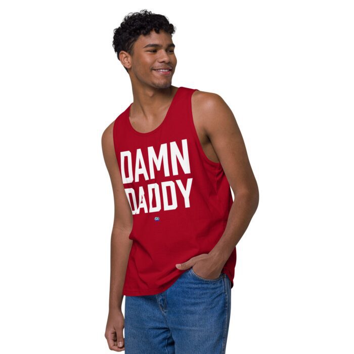 Men’s premium tank top - Damn Daddy - Image 12