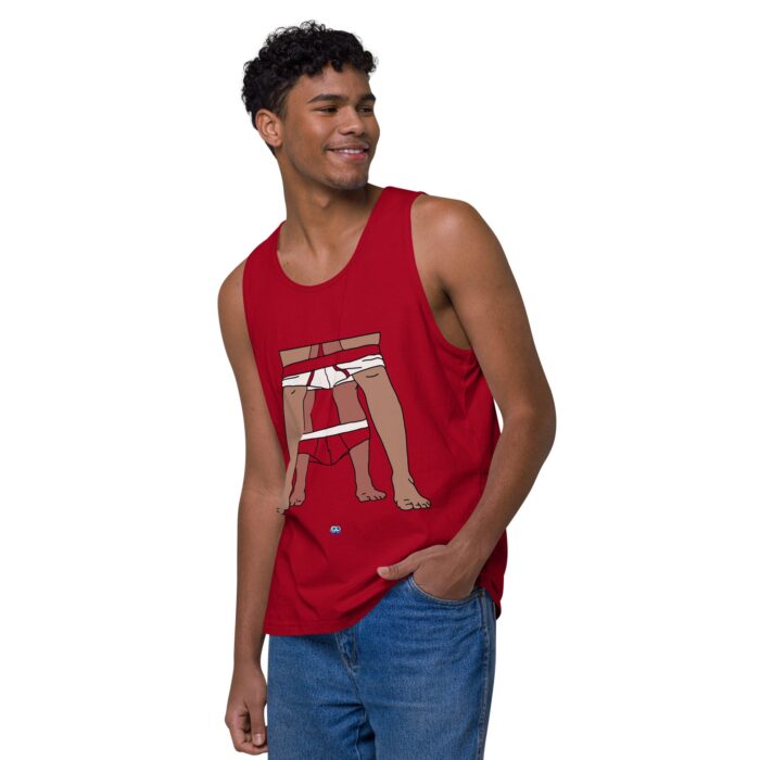 Men’s premium tank top - Dropped Drawers - Image 12