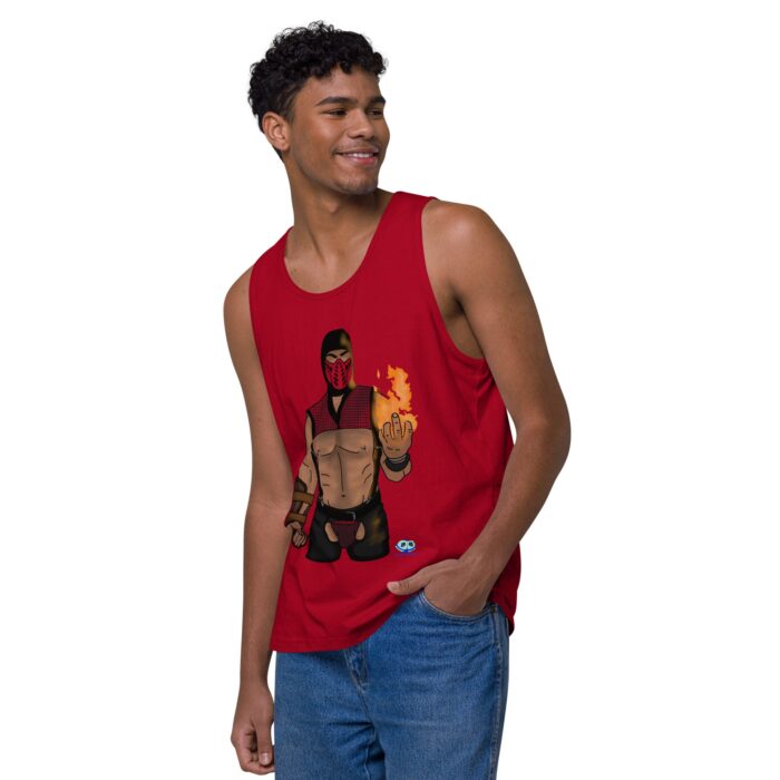 Men’s premium tank top - Finish Him - Image 12