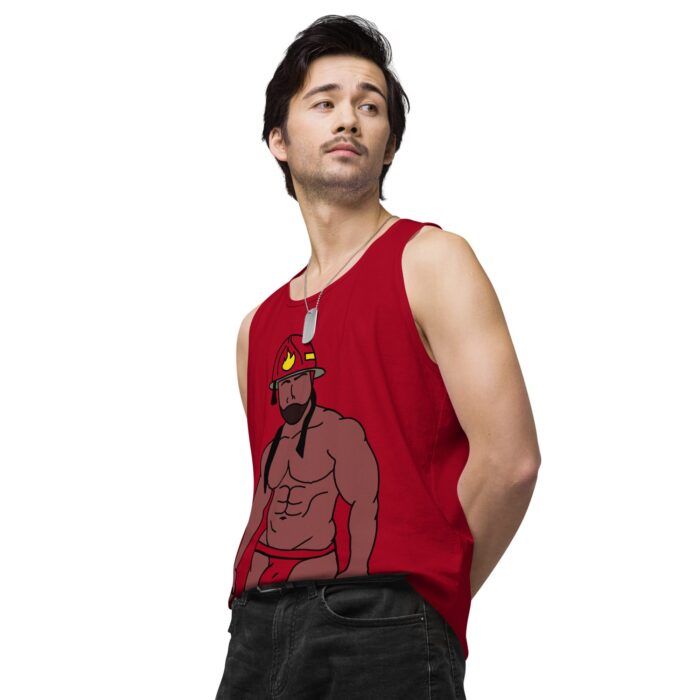 Men’s premium tank top - Fireman - Image 15