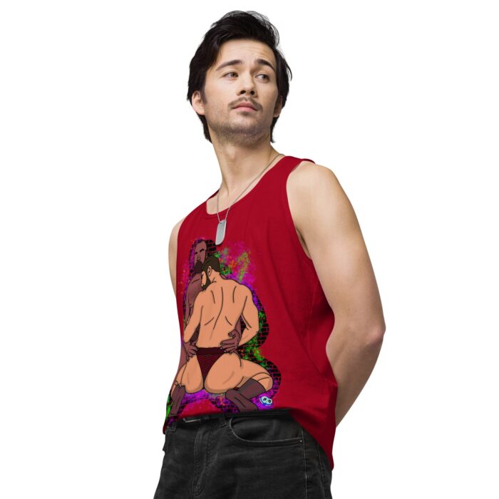 Men’s premium tank top - Mesh - Image 15