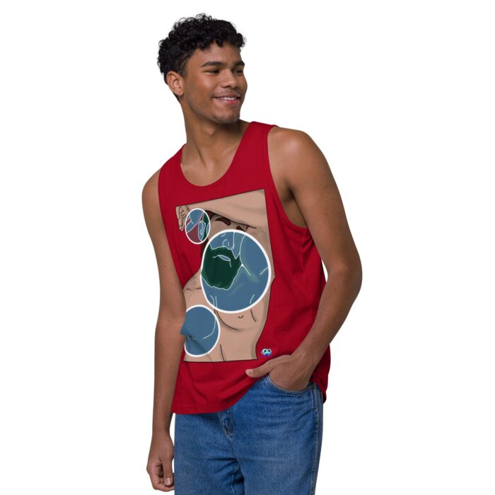 Men’s premium tank top - Negative Feelings - Image 8