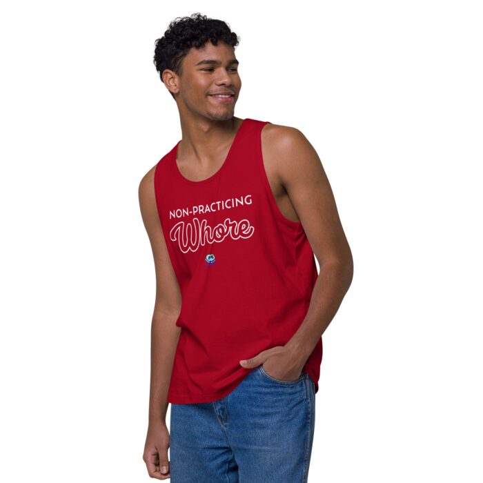 Men’s premium tank top - Non-Practicing Whore - Image 11