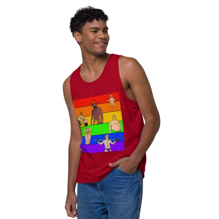 Men’s premium tank top - Pride Rows - Image 11
