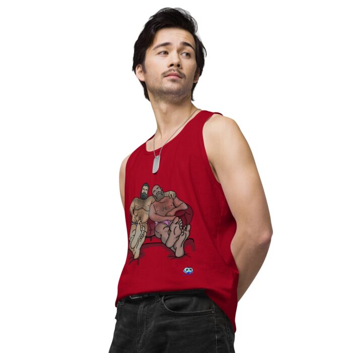 Men’s premium tank top - Staying In - Image 14