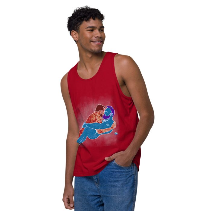 Men’s premium tank top - Steam - Image 12