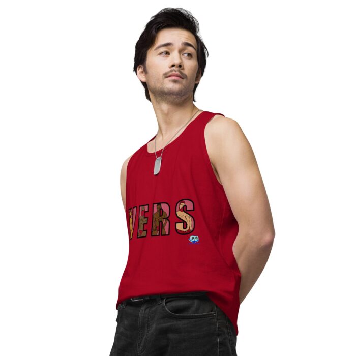 Men’s premium tank top - VERS Cutout - Image 15