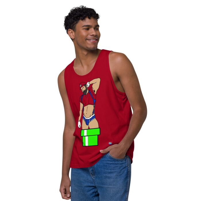 Men’s premium tank top - Warp Pipe Dreams - Image 11