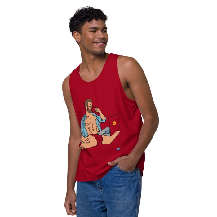 Men’s premium tank top - Work from Home - Image 12