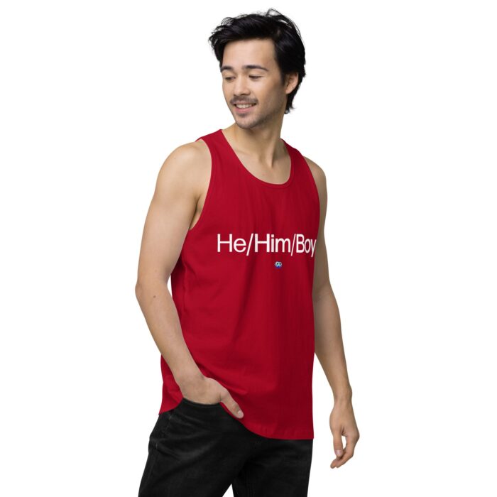 Men’s premium tank top - He/Him/Boy - Image 14