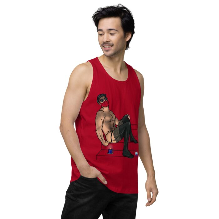 Men’s premium tank top - Leather and Lace - Image 14