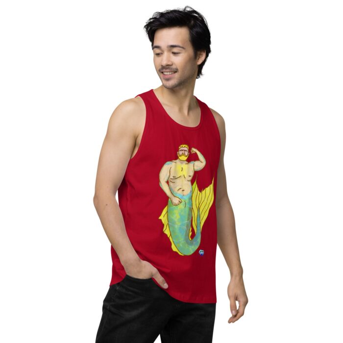 Men’s premium tank top - MerCub Yellow - Image 13