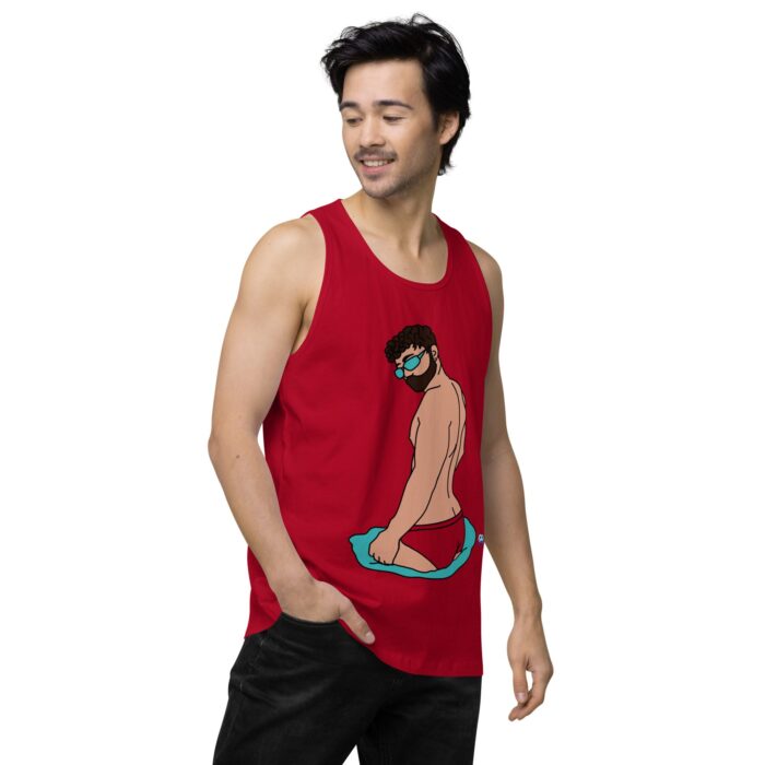 Men’s premium tank top - Pool Boy - Image 13