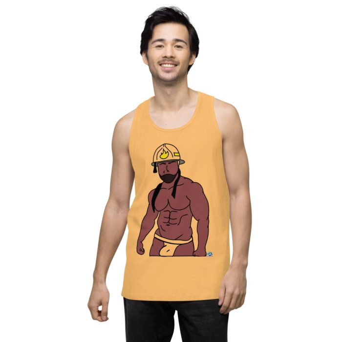 Men’s premium tank top - Fireman - Image 47
