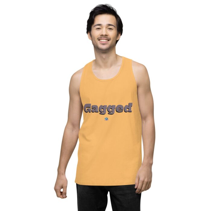 Men’s premium tank top - Gagged - Image 48