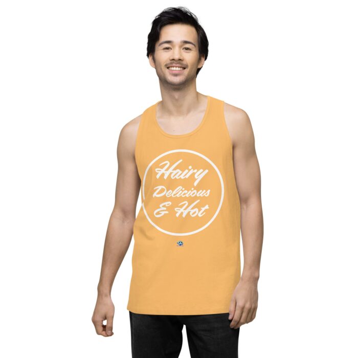 Men’s premium tank top - Hot Hairy Delicious - Image 20