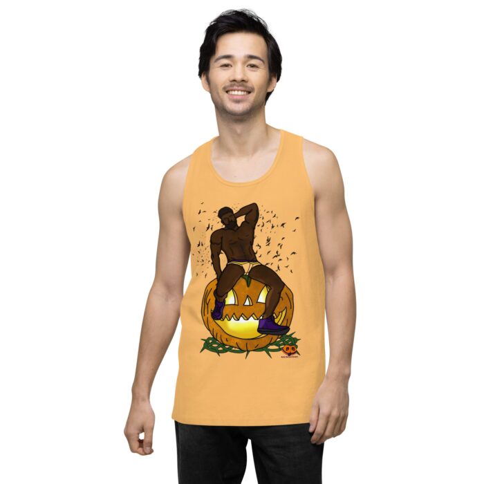 Men’s premium tank top - Jack O Lantern - Image 20