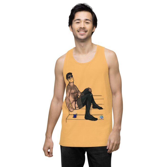 Men’s premium tank top - Leather and Lace - Image 48