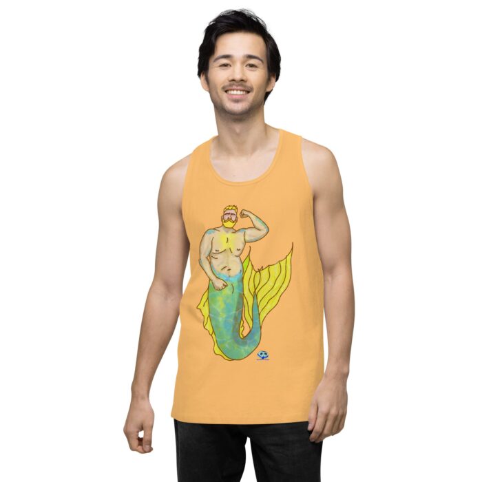 Men’s premium tank top - MerCub Yellow - Image 47