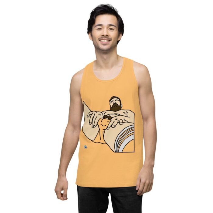 Men’s premium tank top - Peekaboo Bush - Image 47