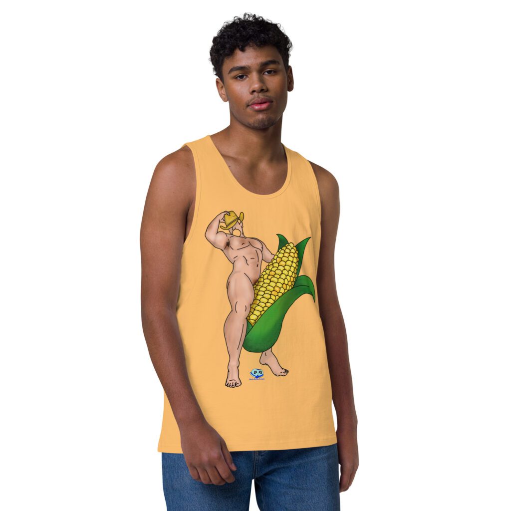Men’s premium tank top - Aww Shucks