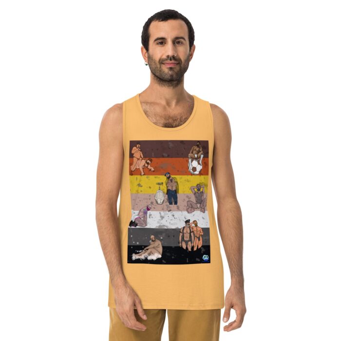 Men’s premium tank top - Bear Collage - Image 19