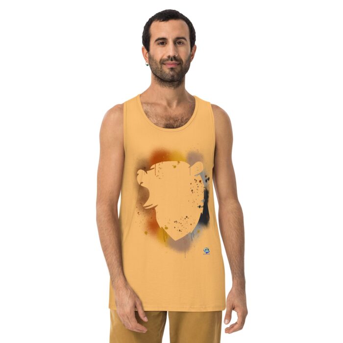 Men’s premium tank top - Bear Paint - Image 19