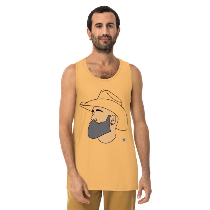 Men’s premium tank top - Bearded Cowboy - Image 20