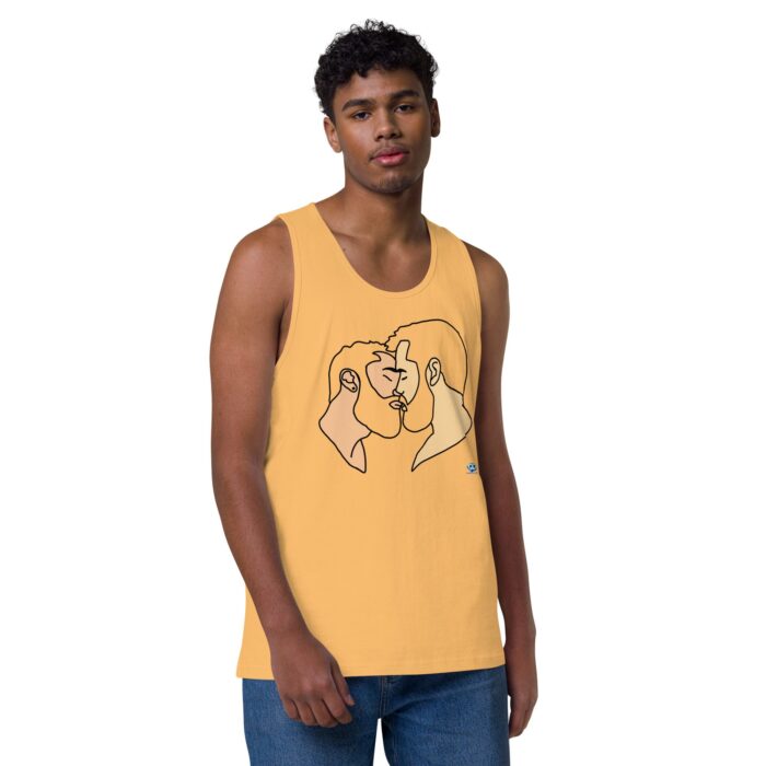 Men’s premium tank top - Bearded Kiss - Image 19