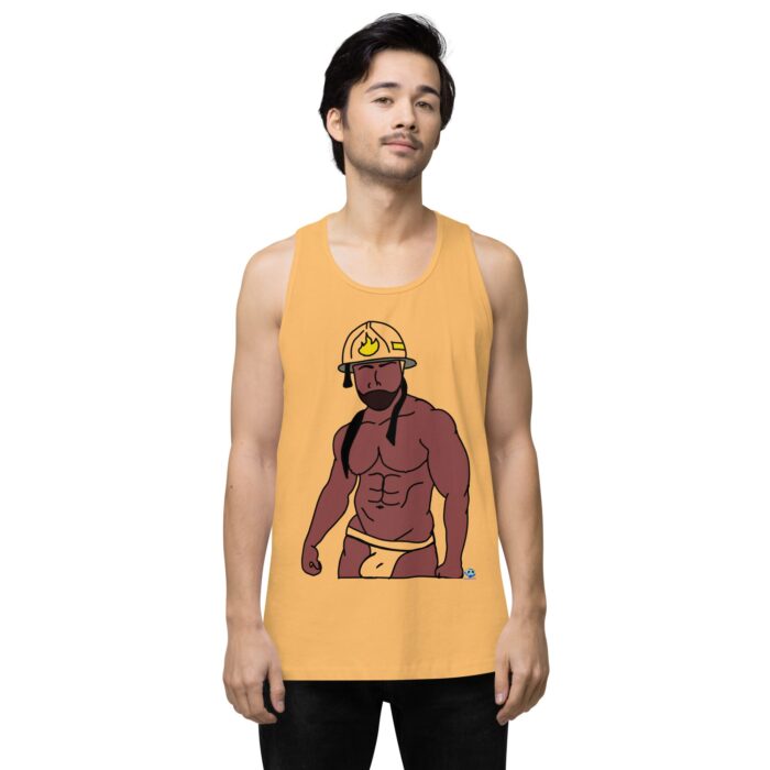 Men’s premium tank top - Fireman - Image 46