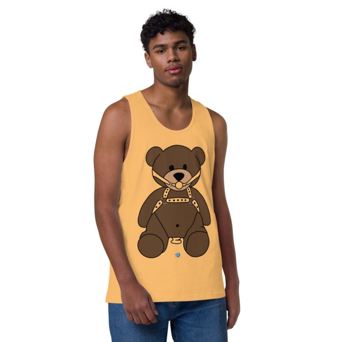 Men’s premium tank top - Gagged Teddy Bear (Butt Plug) - Image 37