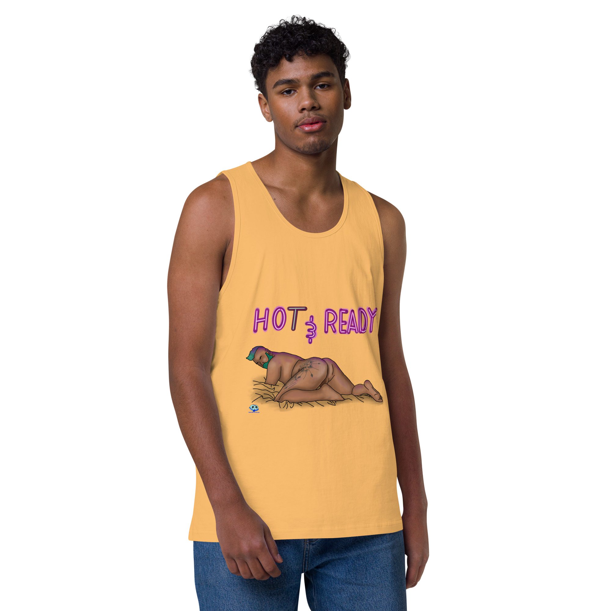 Men’s premium tank top - Hot and Ready - Image 19