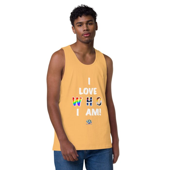 Men’s premium tank top - I Love Who I Am - Image 37