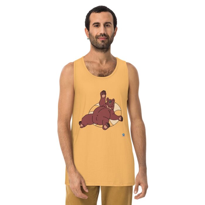 Men’s premium tank top - Inner Tube Bear - Image 11