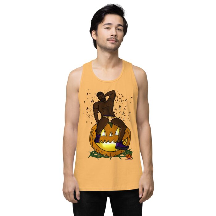 Men’s premium tank top - Jack O Lantern - Image 19