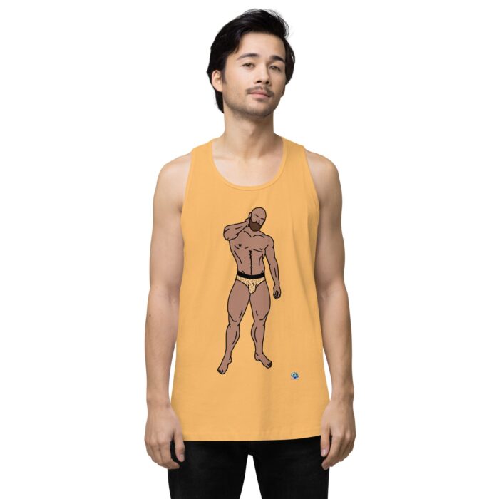 Men’s premium tank top - Leopard Bikini - Image 46