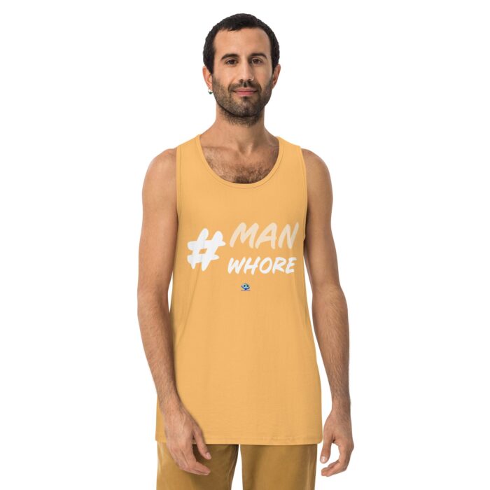 Men’s premium tank top - Man Whore - Image 10
