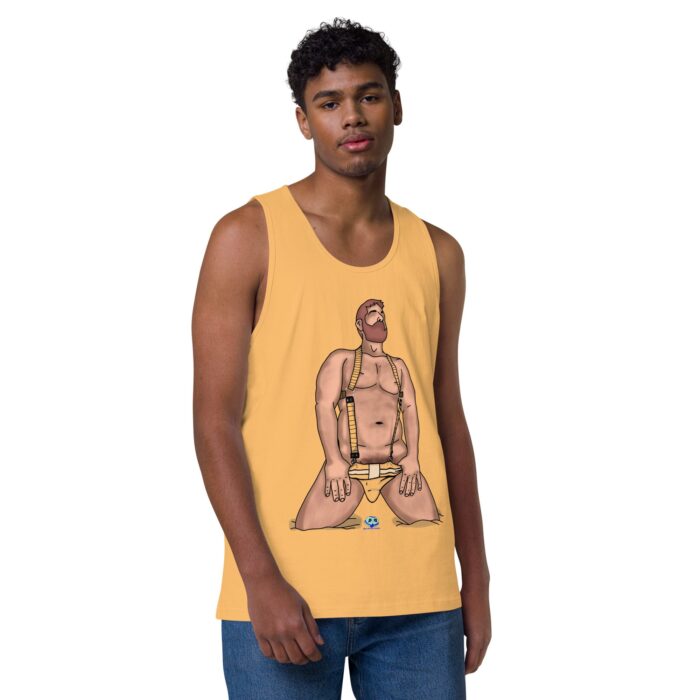 Men’s premium tank top - Neon Circuit