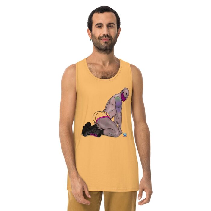 Men’s premium tank top - Pink and Pierced - Image 19
