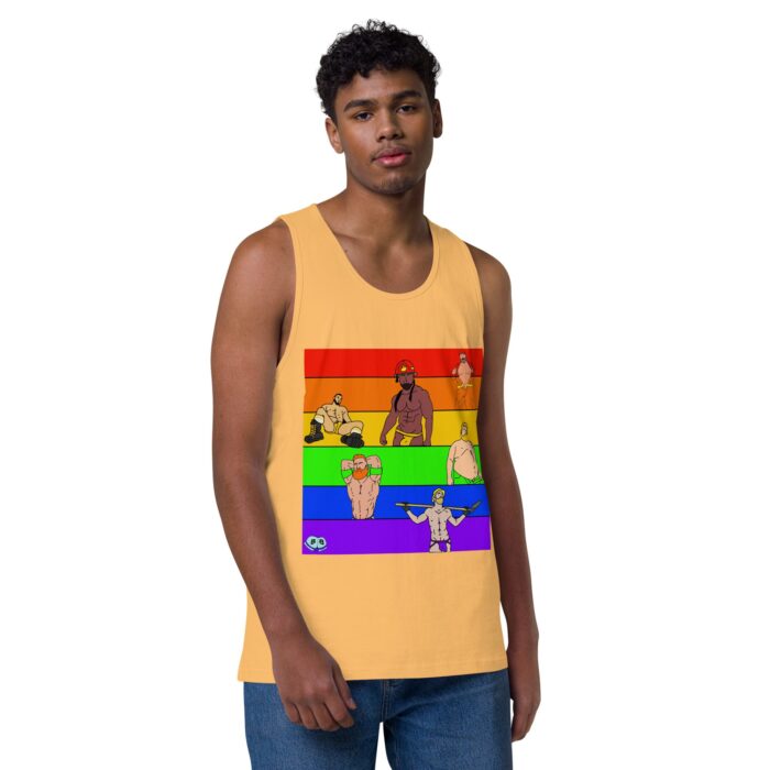 Men’s premium tank top - Pride Rows - Image 37