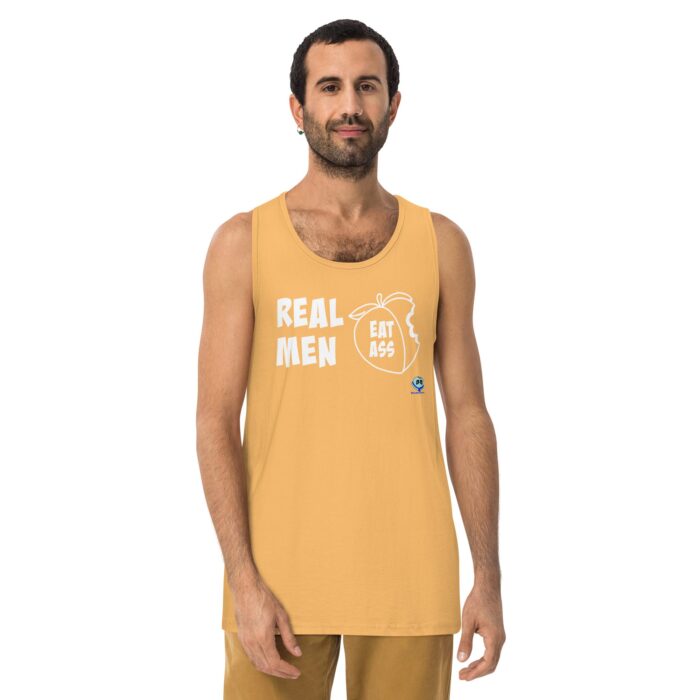 Men’s premium tank top - Real Men Eat Ass - Image 19