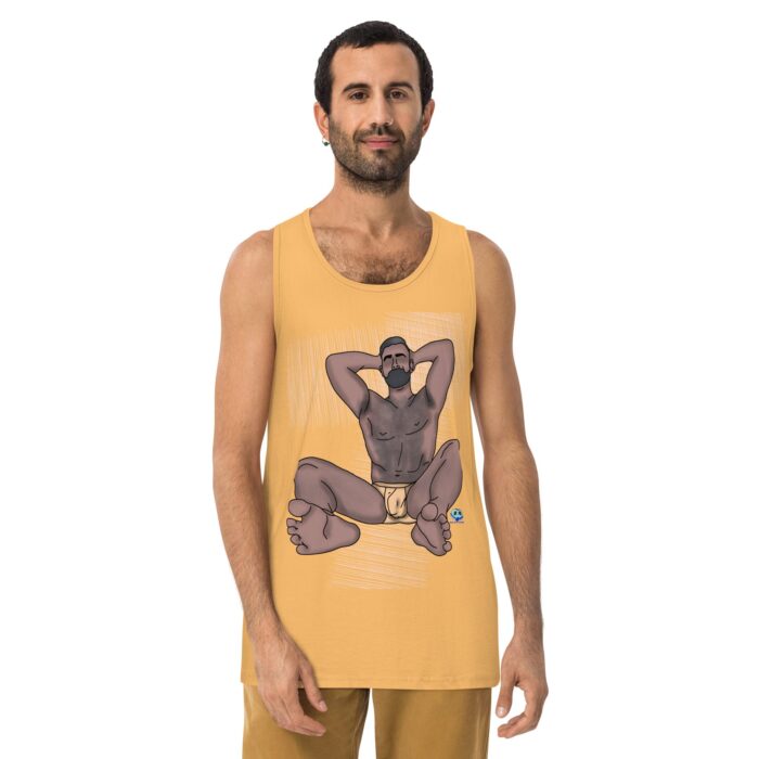 Men’s premium tank top - Salt and Pepper