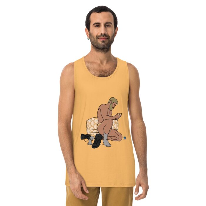 Men’s premium tank top - Snake Skin Ottoman - Image 20