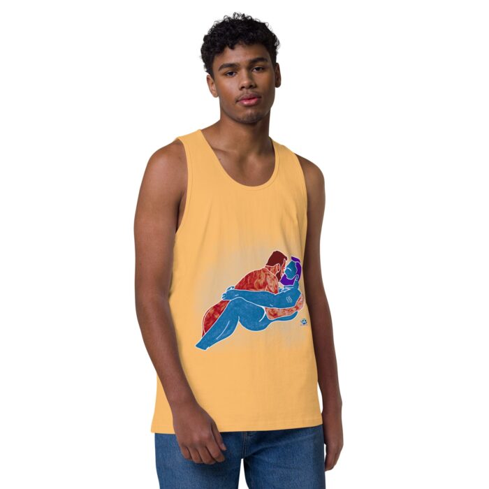 Men’s premium tank top - Steam - Image 37