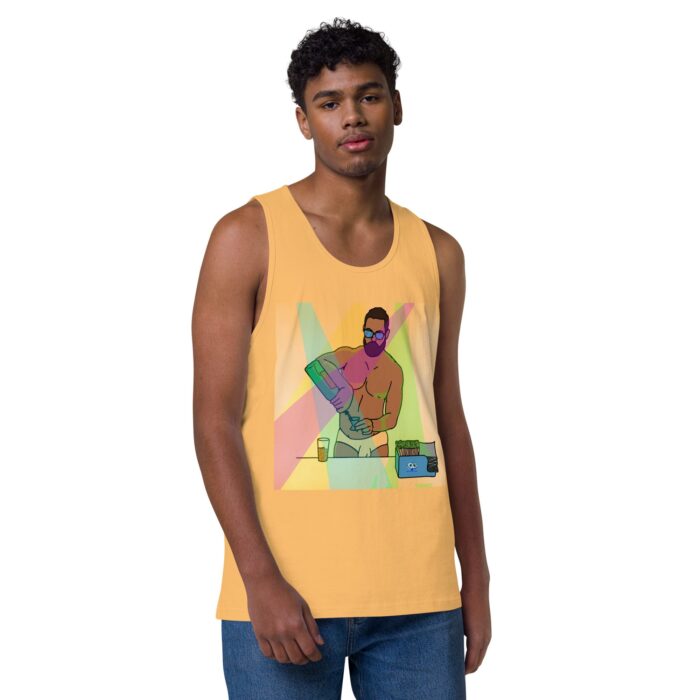 Men’s premium tank top - The Bartender - Image 38