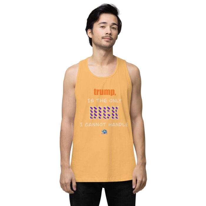 Men’s premium tank top - trump is a dick - Image 46