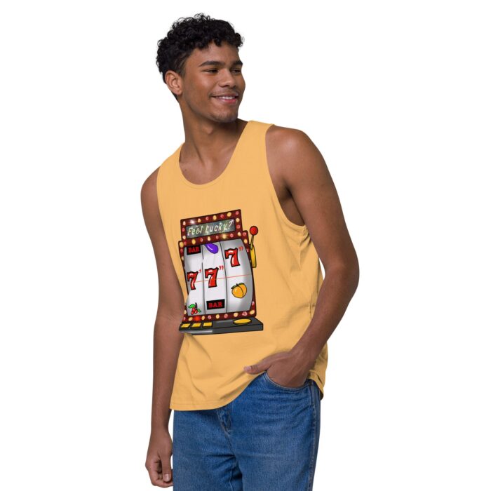 Men’s premium tank top - Lucky Seven Inches - Image 40