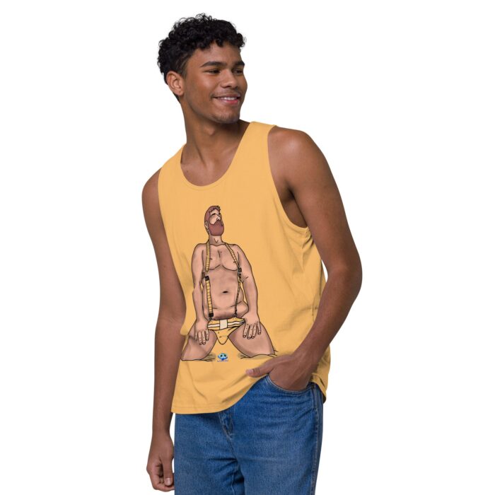 Men’s premium tank top - Neon Circuit - Image 39