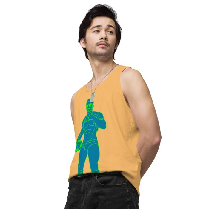 Men’s premium tank top - Pop Art Soccer Player - Image 49